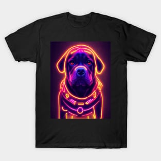 Dog Halloween Neon T-Shirt T-Shirt